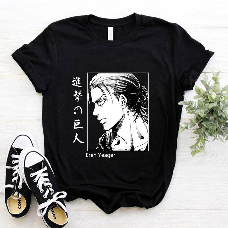 Y2k Japanese Anime Attack on Titan T Shirt | Anime Shirt | Trendy Popular Anime Shirt