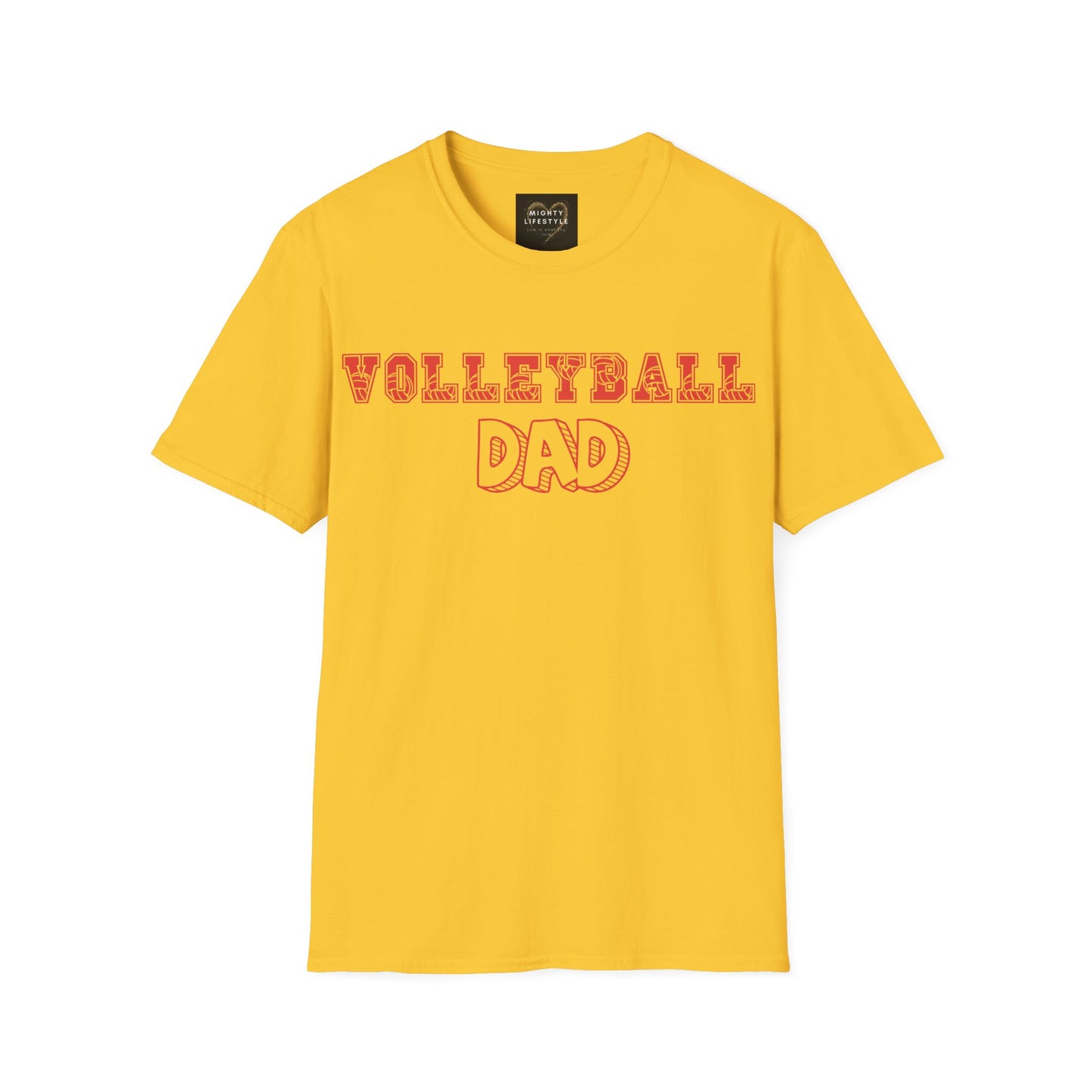 Volleyball Dad | Volleyball Shirt | Sports Shirt | Gift for Dad Gift for Father | Baller Shirt | Mighty Lifestyle | Softstyle T-Shirt