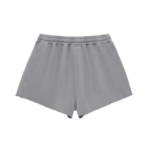 Hearts Above Inspired By Artistry of RH Snow Washed Raw Edge Drawstring Shorts