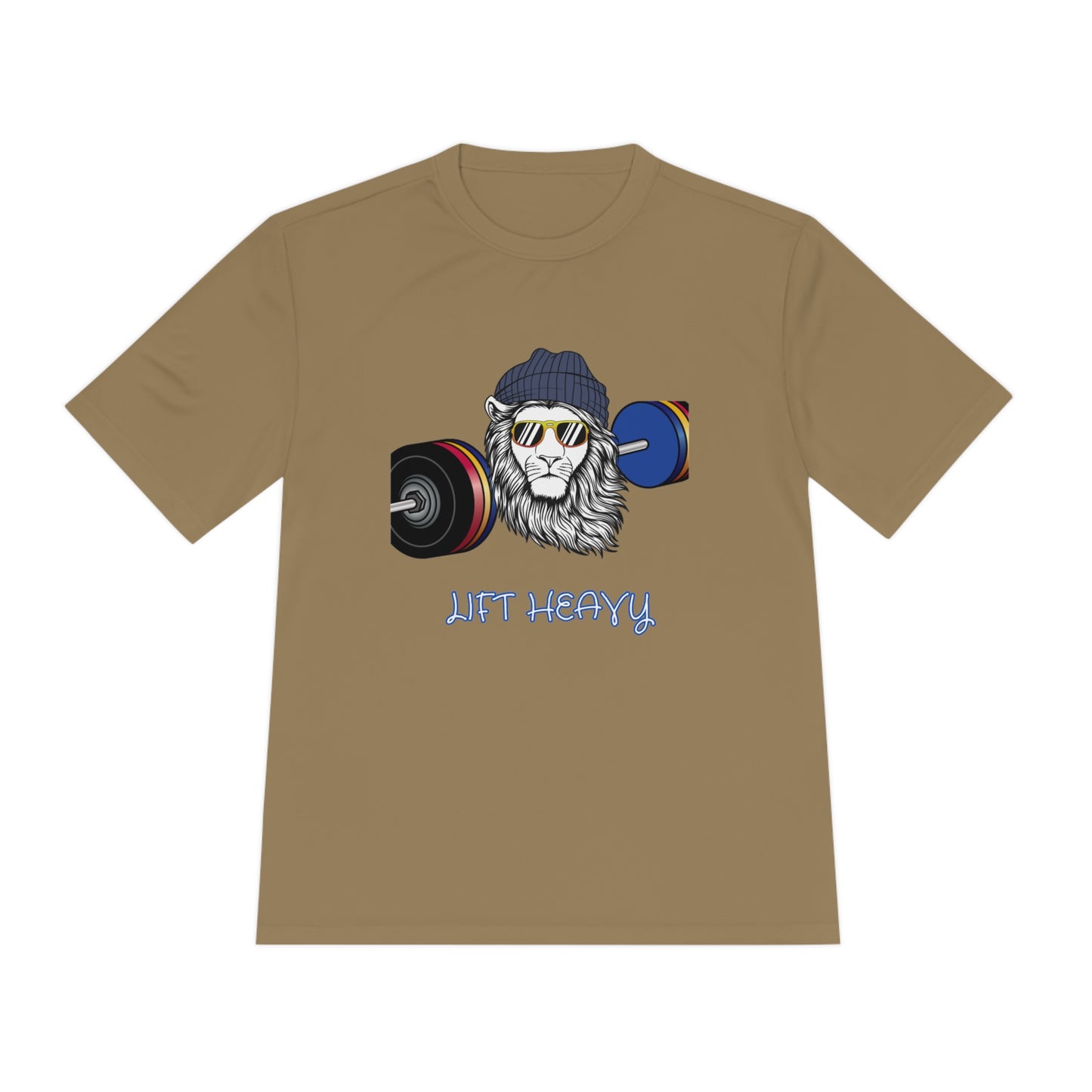 Lift Heavy, Gym Tee, Work Out Shirt, Crossfit, Lift Iron, Exercise shirt, Gym outfit, Unisex Moisture Wicking Tee, Gift, Jog, Run Tee - Mighty Lifestyle