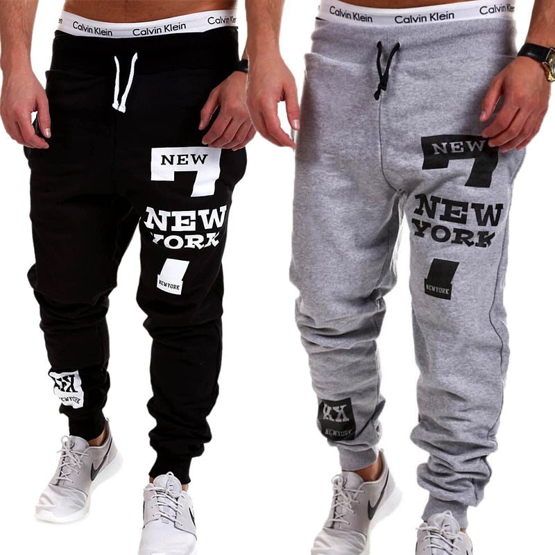 Trendy Mens Joggers Male Trousers Men Pants Casual Pants Sweatpants Jogger Black