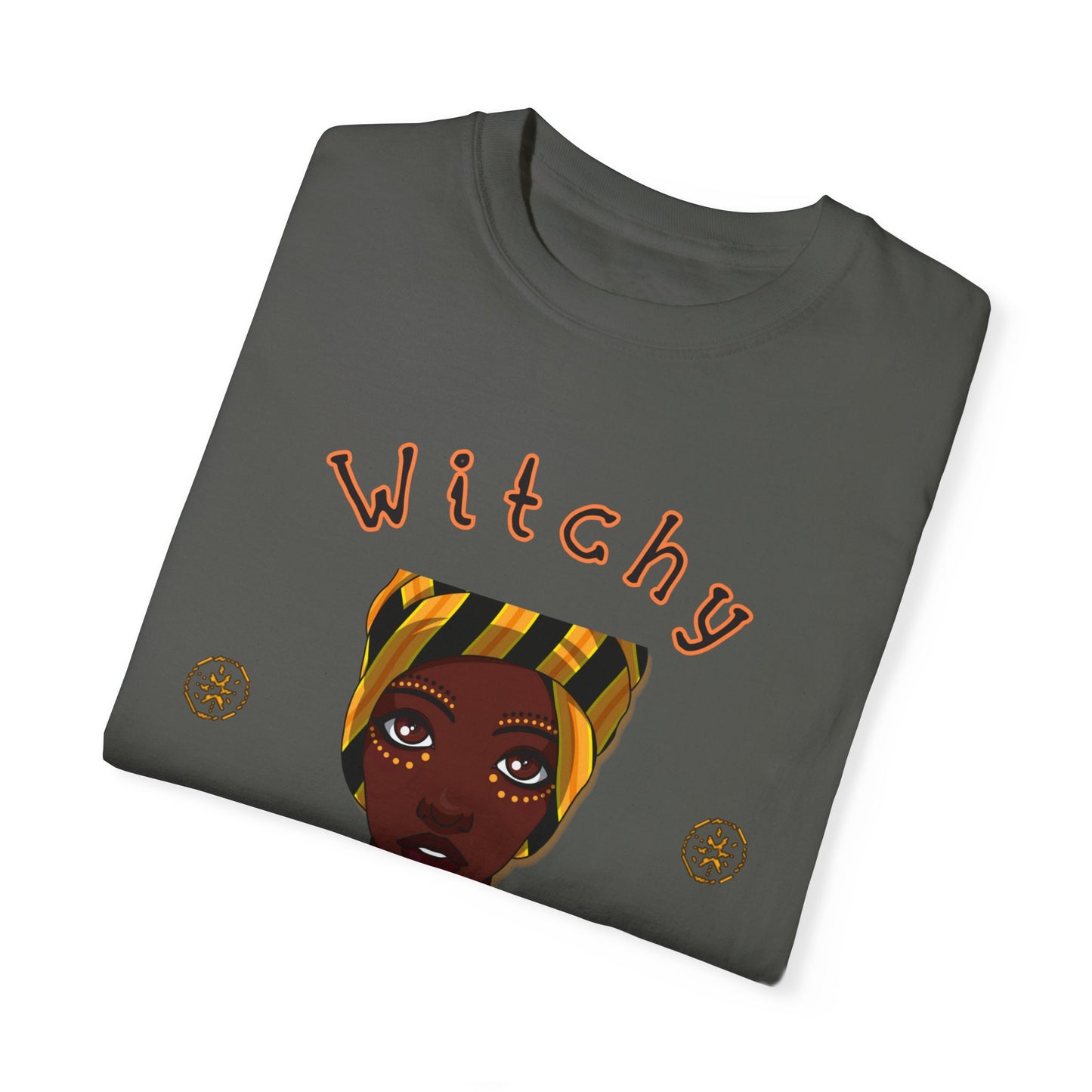 Witchy Vibes, Shaman, Halloween, Fall Shirt, Witch Shirt, Bruja Shirt, Unisex Garment-Dyed T-shirt