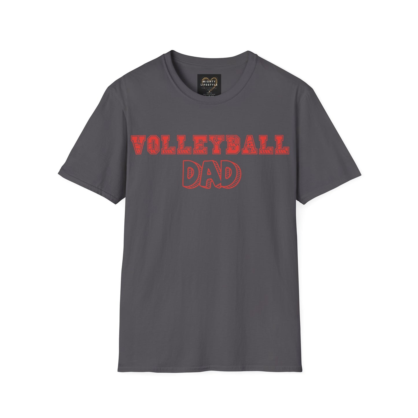 Volleyball Dad | Volleyball Shirt | Sports Shirt | Gift for Dad Gift for Father | Baller Shirt | Mighty Lifestyle | Softstyle T-Shirt