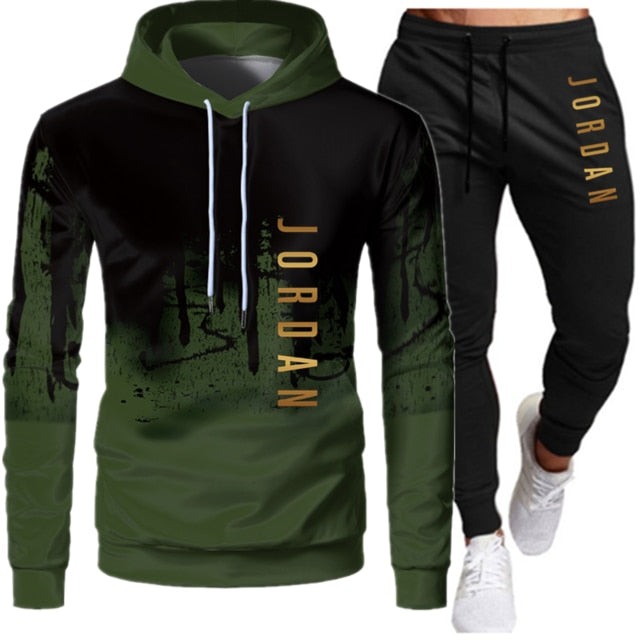 Men’s Jordan-Inspired Two-Piece Tracksuit – Autumn Winter Hooded Sweatshirt & Jogger Set, Streetwear Sportswear Outfit
Sets Tracksuit Men Autumn Winter Hooded Sweatshirt Drawstring Outfit Sportswear Two Piece Set