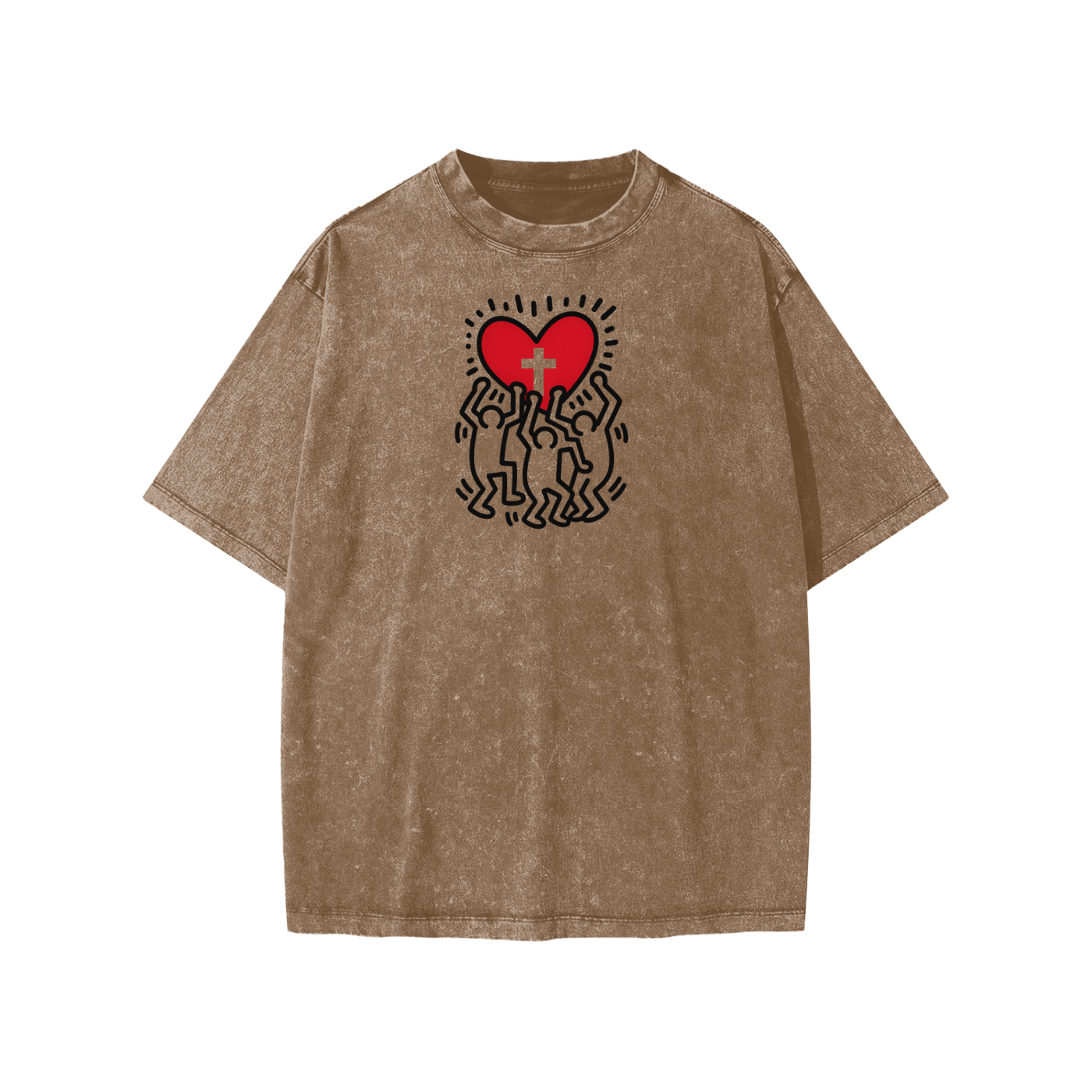 Hearts Above Inspired by Artistry of K. H. Snow Washed Kids' T-shirt