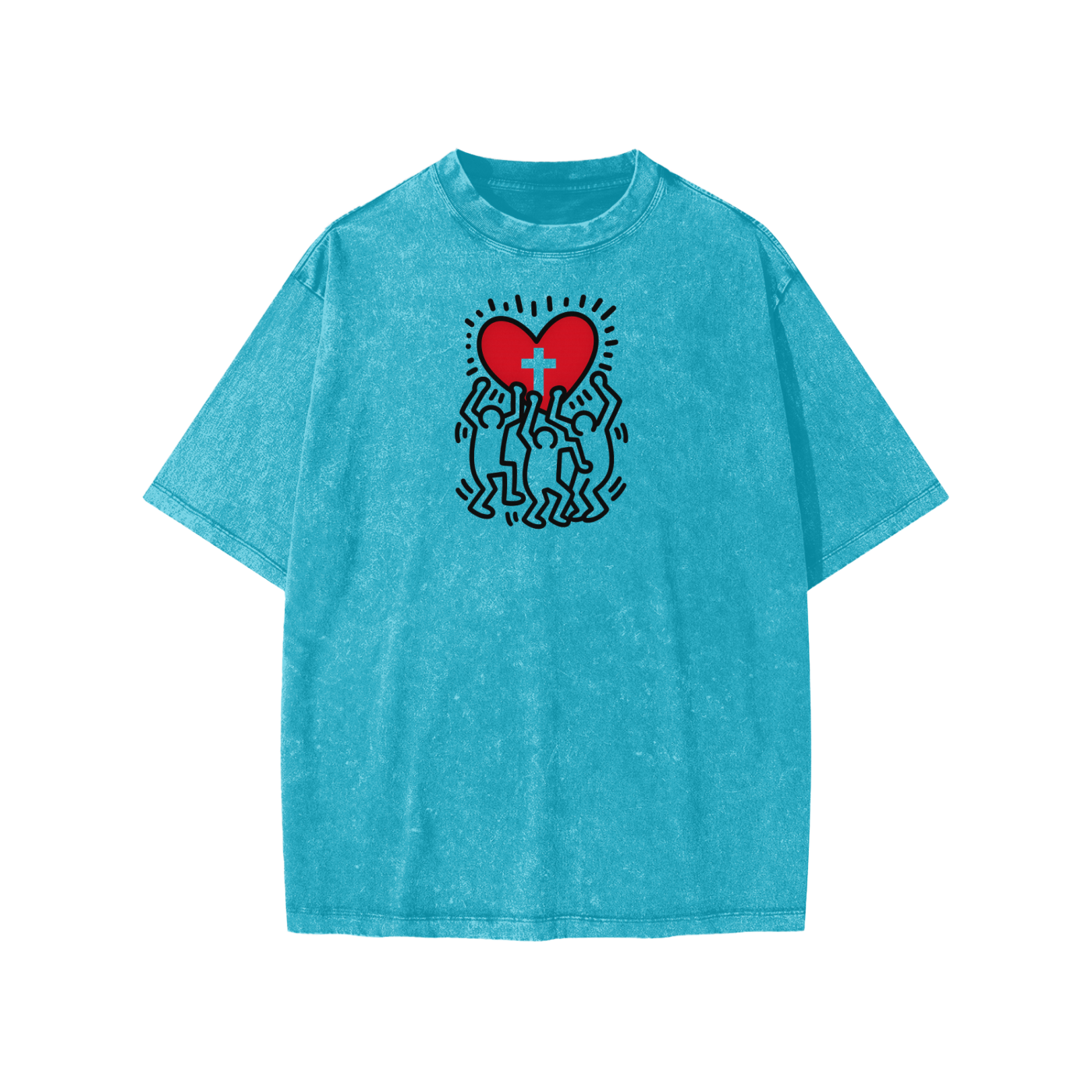 Hearts Above Inspired by Artistry of K. H. Snow Washed Kids' T-shirt