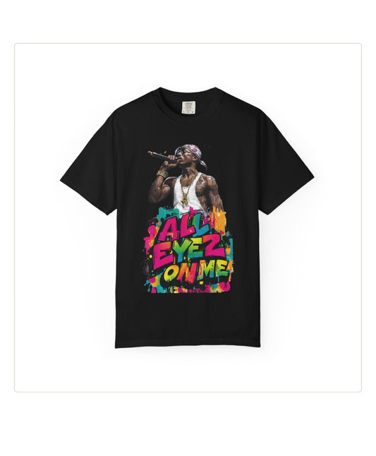 1990s Hip Hop Nostalgia Vintage Music Lover Unisex T-shirt, Comfort Colors Tee, All Eyez on Me Shirt, Retro Hip Hop Apparel, Hip Hop Gift