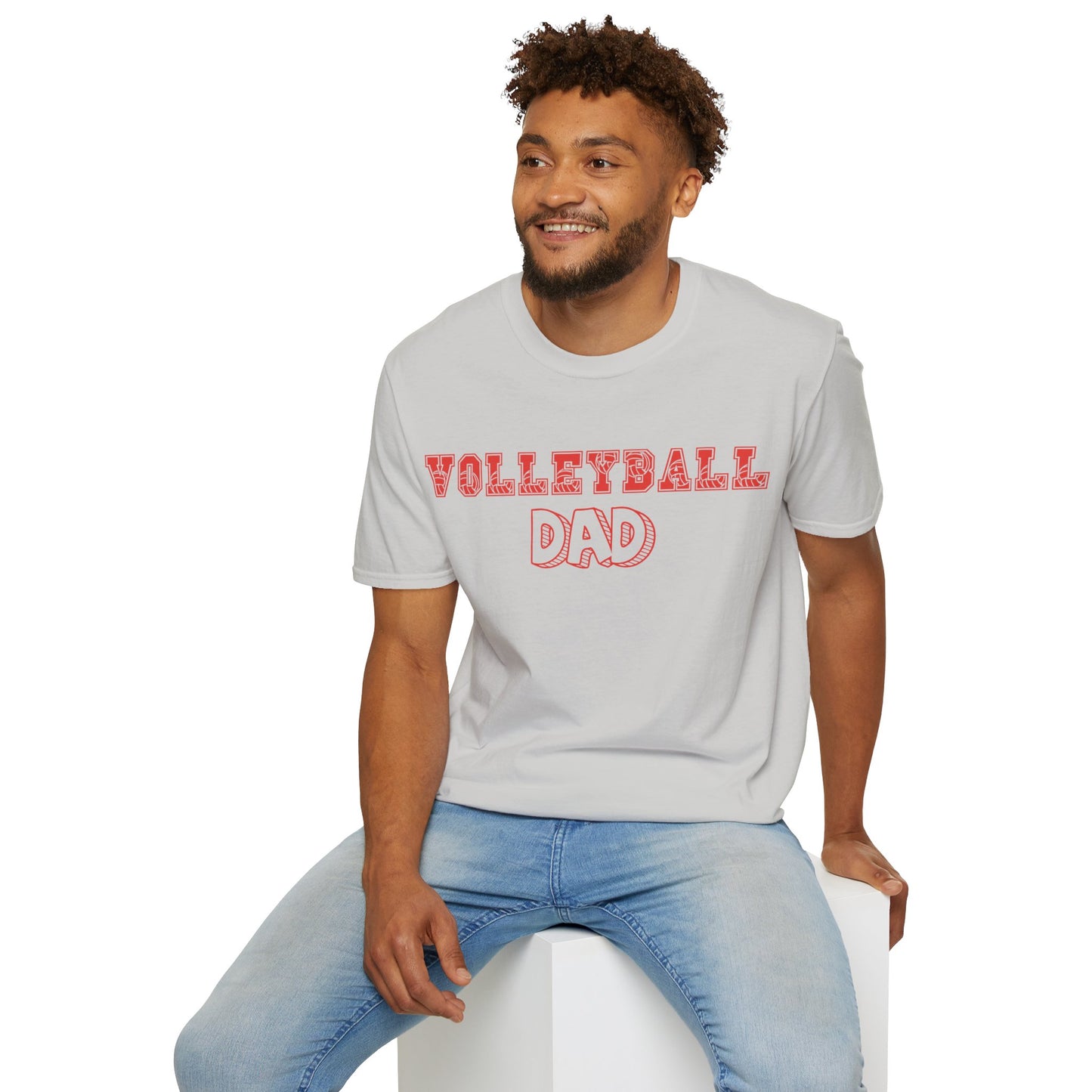 Volleyball Dad | Volleyball Shirt | Sports Shirt | Gift for Dad Gift for Father | Baller Shirt | Mighty Lifestyle | Softstyle T-Shirt