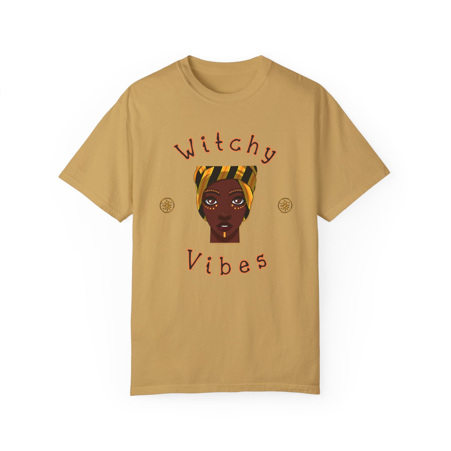 Witchy Vibes, Shaman, Halloween, Fall Shirt, Witch Shirt, Bruja Shirt, Unisex Garment-Dyed T-shirt