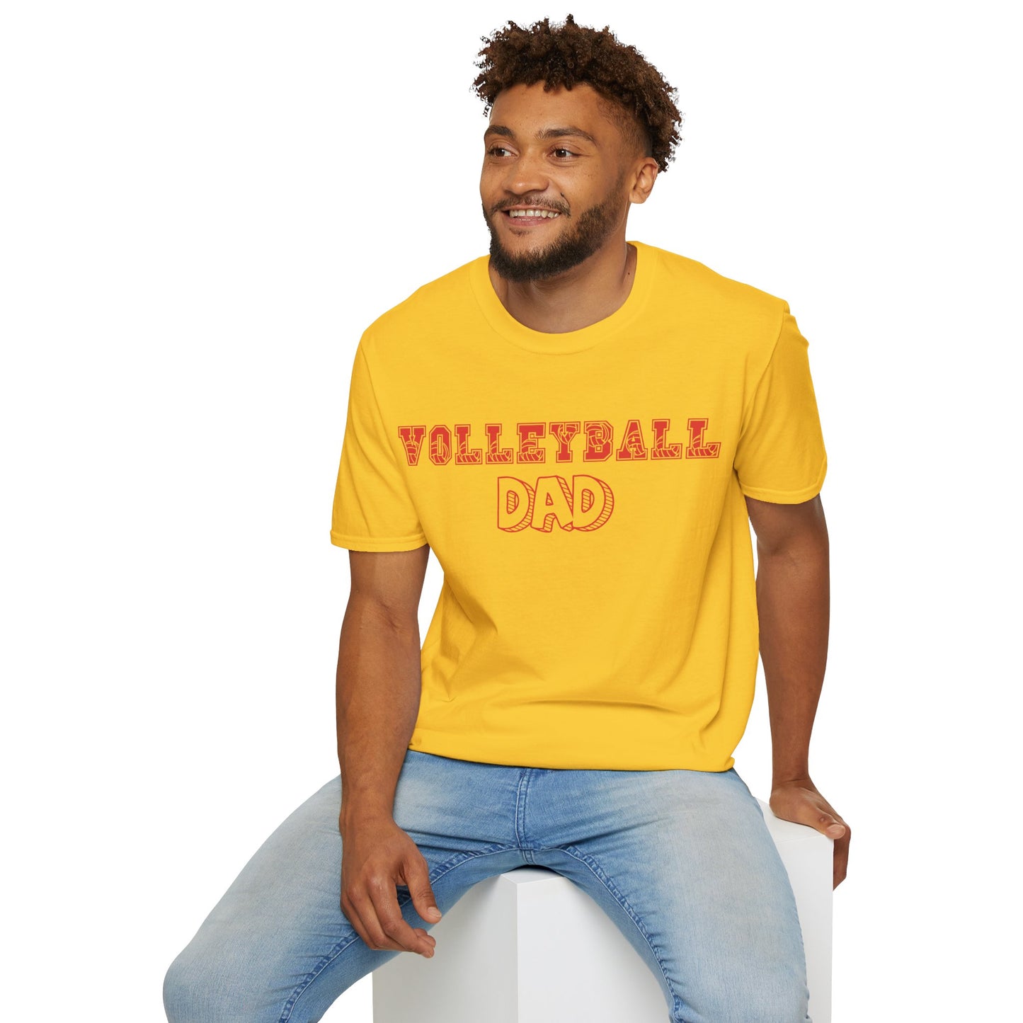 Volleyball Dad | Volleyball Shirt | Sports Shirt | Gift for Dad Gift for Father | Baller Shirt | Mighty Lifestyle | Softstyle T-Shirt