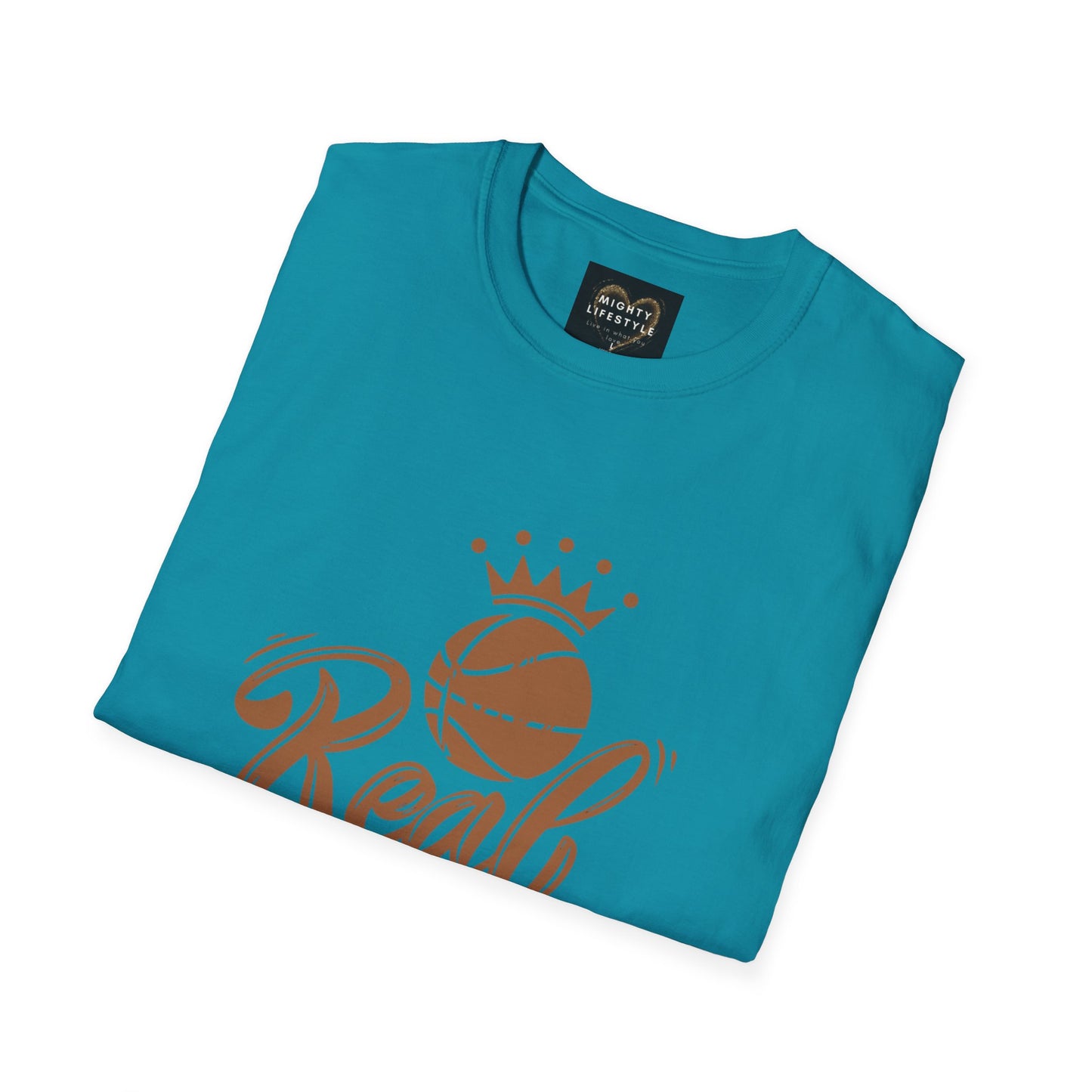 Real King | Basketball Shirt | Men’s Basketball King Shirt | Sports Shirt | Baller Shirt | Mighty Lifestyle | Softstyle T-Shirt
