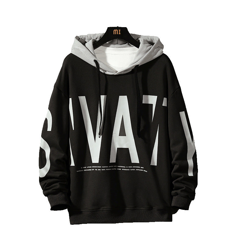 Trendy Men's Pullover Loose Hoodie Fall Fashion Brand Pullover Print Fashion Men's Coat Top