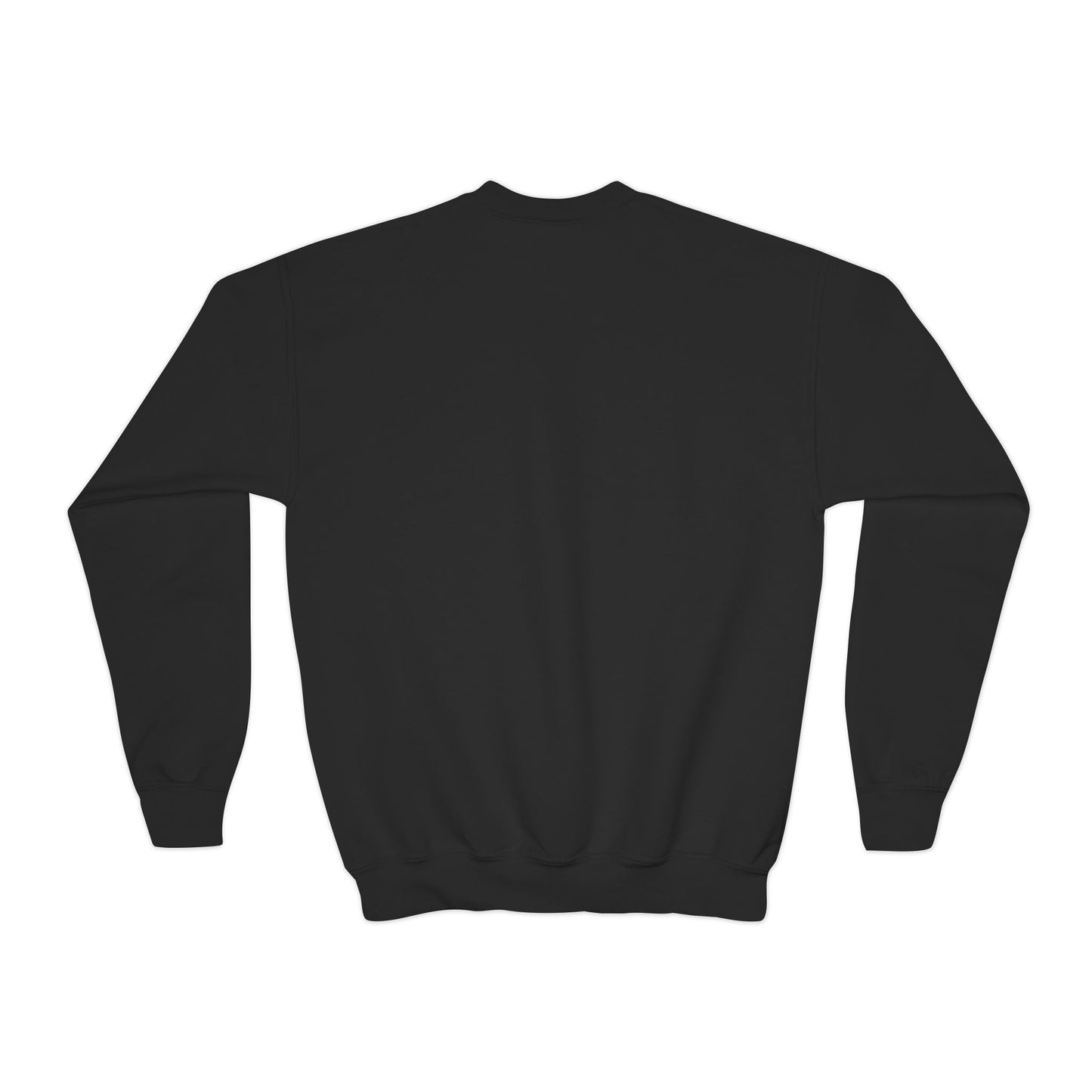 Youth Crewneck Sweatshirt in Black | Trendy Graphic Pullover | Cozy Casual Wear | Perfect Gift for Teens | Everyday Style
