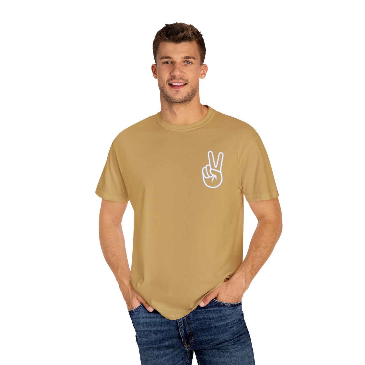 PEACE SHIRT, Comfort Color Unisex Garment-Dyed T-shirt, Soft T Shirt, Vintage Colored ,100 Cotton, Trendy Blank Shirt, Premium Quality Tee