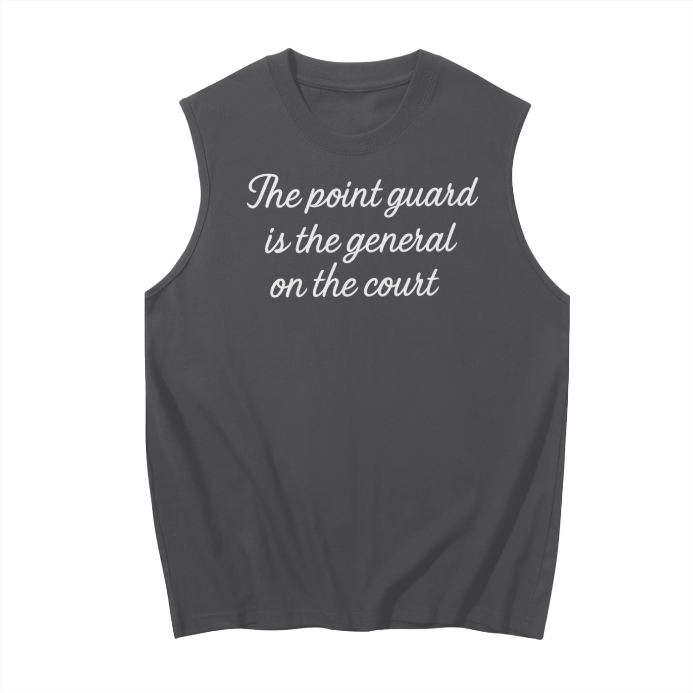 Point Guard is the General on the Court Shirt – Sleeveless Tank Top for Hoopers | Basketball Gym Shirt for Teens & Adults | Tank Summer, Fall, Spring Style Athletic Sleeveless Shirt