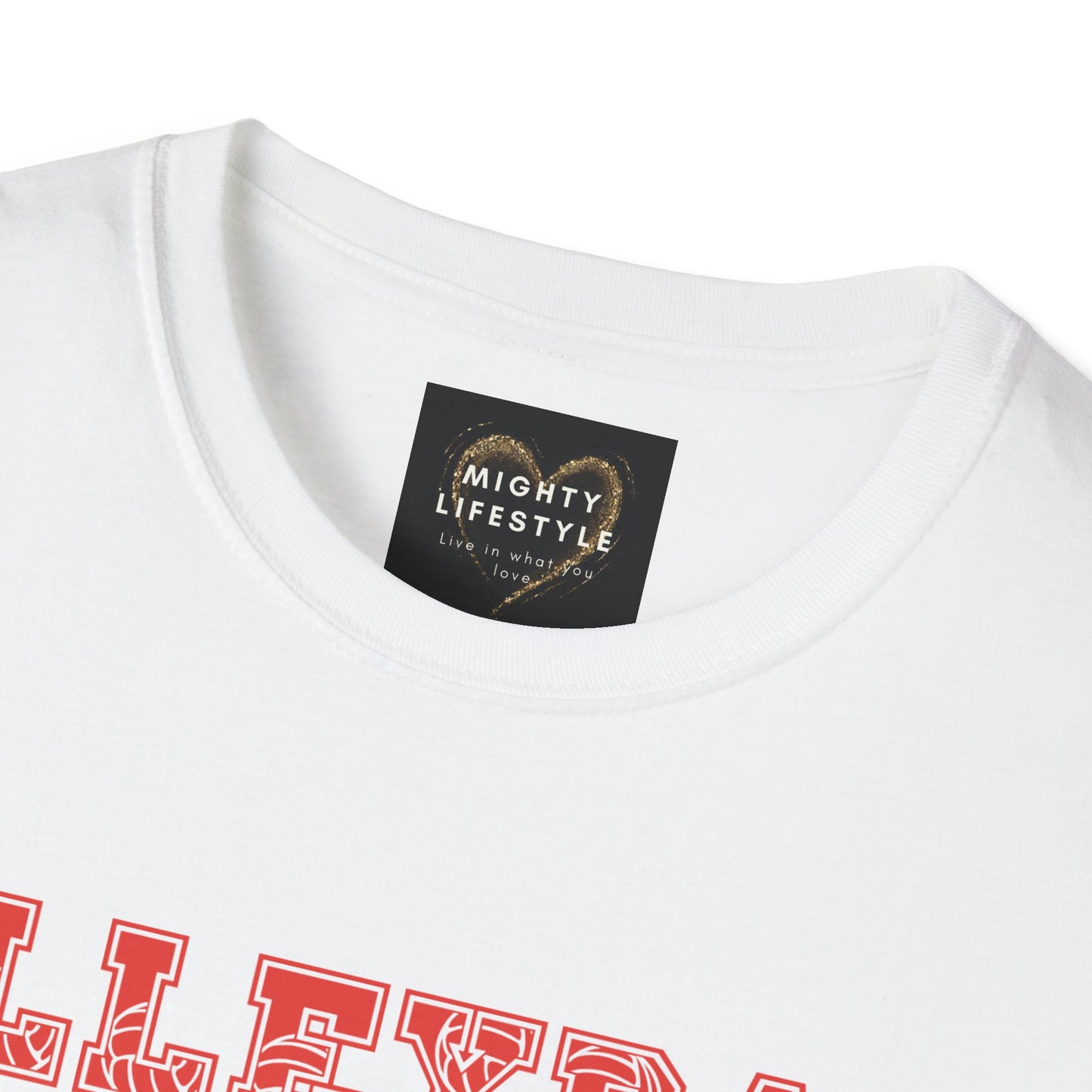 Volleyball Dad | Volleyball Shirt | Sports Shirt | Gift for Dad Gift for Father | Baller Shirt | Mighty Lifestyle | Softstyle T-Shirt