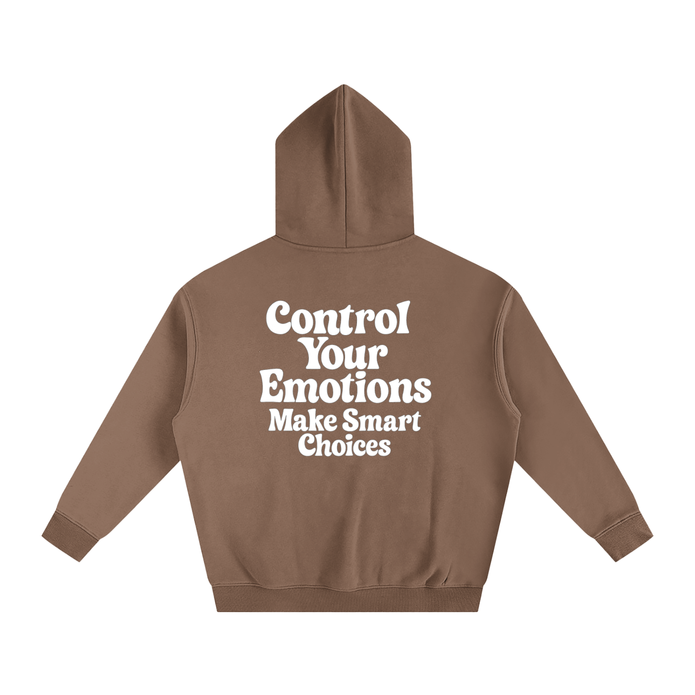 Control Your Emotions Make Smart Choices Oversize Fleeced Hoodie | Control Your Emotions Make Smart Choices Oversized Fleece Hoodie – Unisex Thick Cotton Blend Pullover for Fall & Winter Streetwear