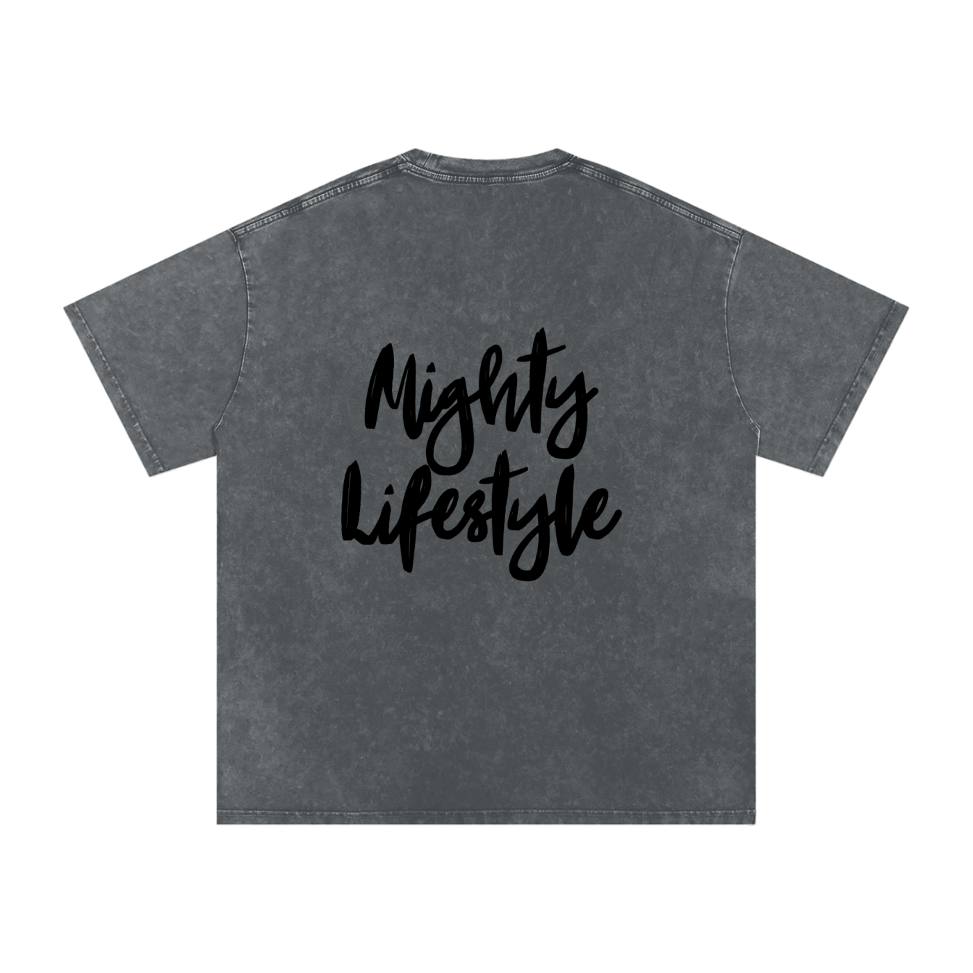“Made of Prayers, Not Easily Broken” Acid Wash Oversized T-Shirt – Unisex Loose Fit Christian Streetwear Apparel by Mighty Lifestyle