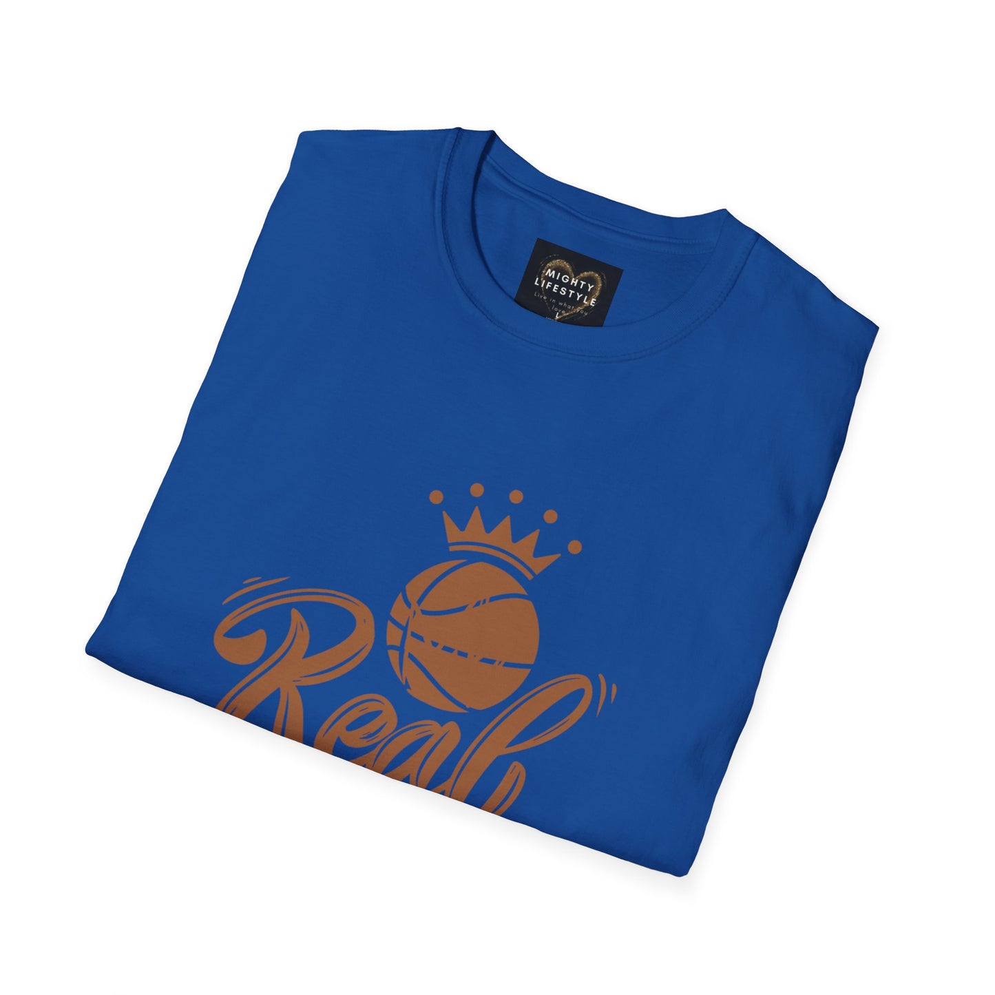 Real King | Basketball Shirt | Men’s Basketball King Shirt | Sports Shirt | Baller Shirt | Mighty Lifestyle | Softstyle T-Shirt