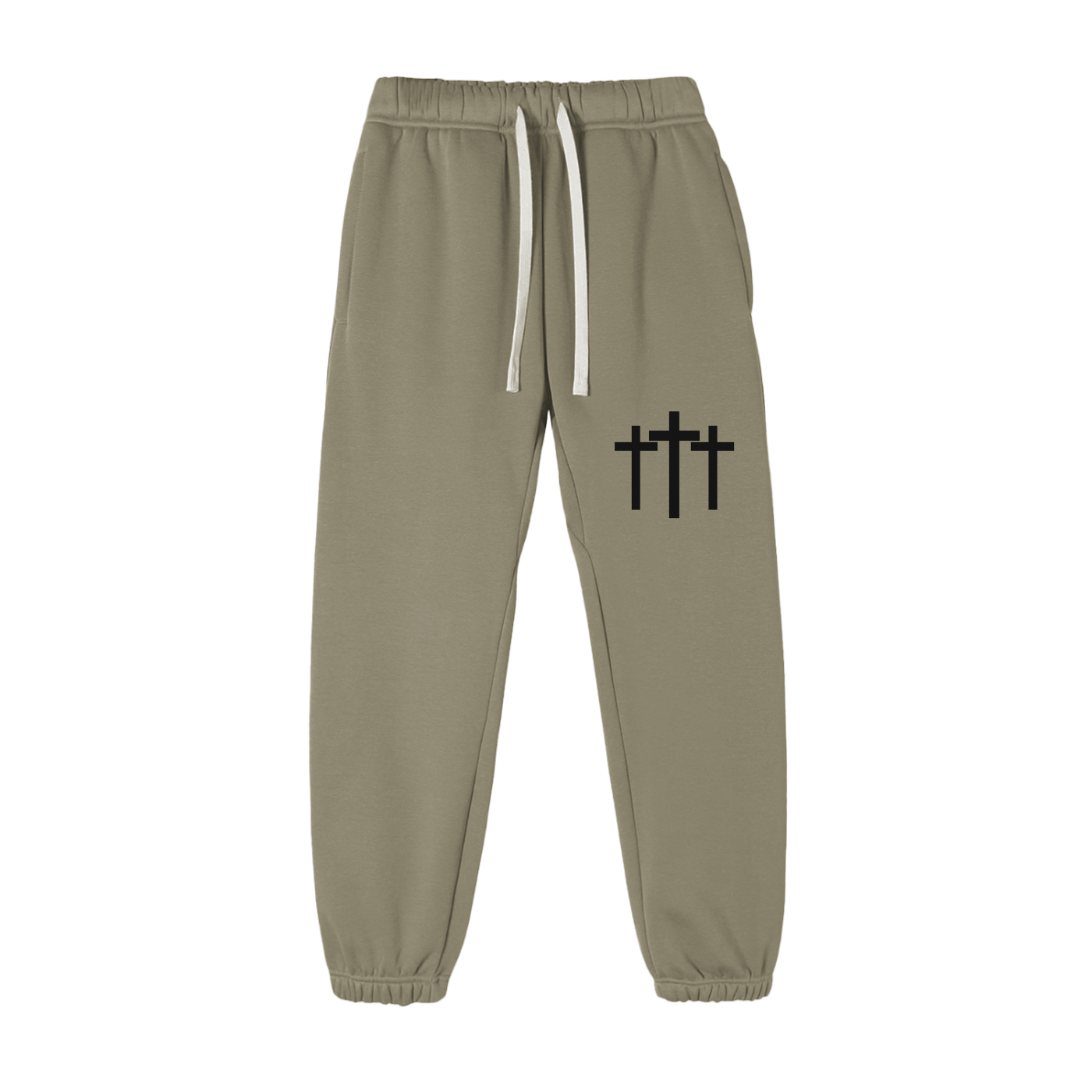 Three Cross Triple Cross Faith-Based Unisex Essential Fleece Sweatpants