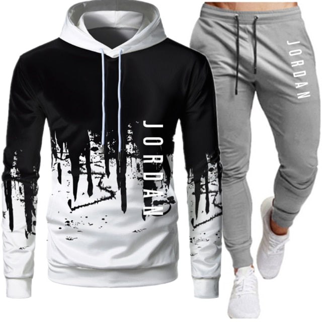 Men’s Jordan-Inspired Two-Piece Tracksuit – Autumn Winter Hooded Sweatshirt & Jogger Set, Streetwear Sportswear Outfit
Sets Tracksuit Men Autumn Winter Hooded Sweatshirt Drawstring Outfit Sportswear Two Piece Set