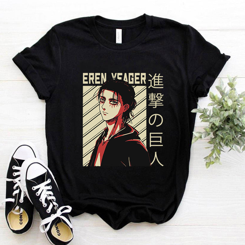 Y2k Japanese Anime Attack on Titan T Shirt | Anime Shirt | Trendy Popular Anime Shirt