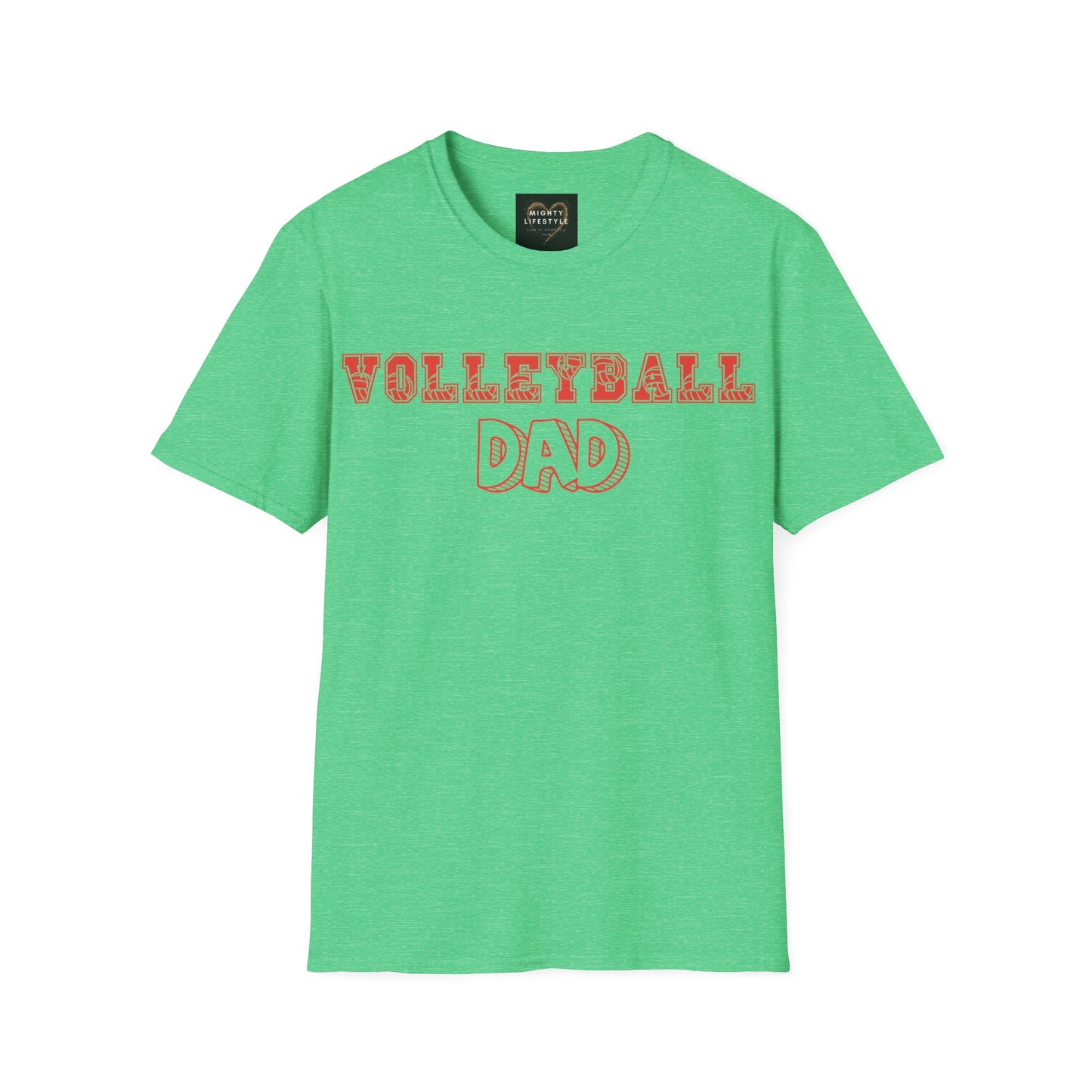 Volleyball Dad | Volleyball Shirt | Sports Shirt | Gift for Dad Gift for Father | Baller Shirt | Mighty Lifestyle | Softstyle T-Shirt
