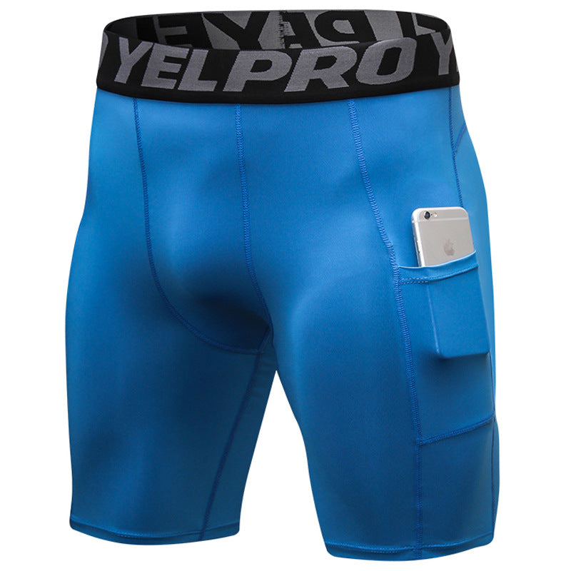 Sports Tights for Men Men's PRO Gym Shorts With Pockets Sports Running Training Sweat Drying Stretch Tights