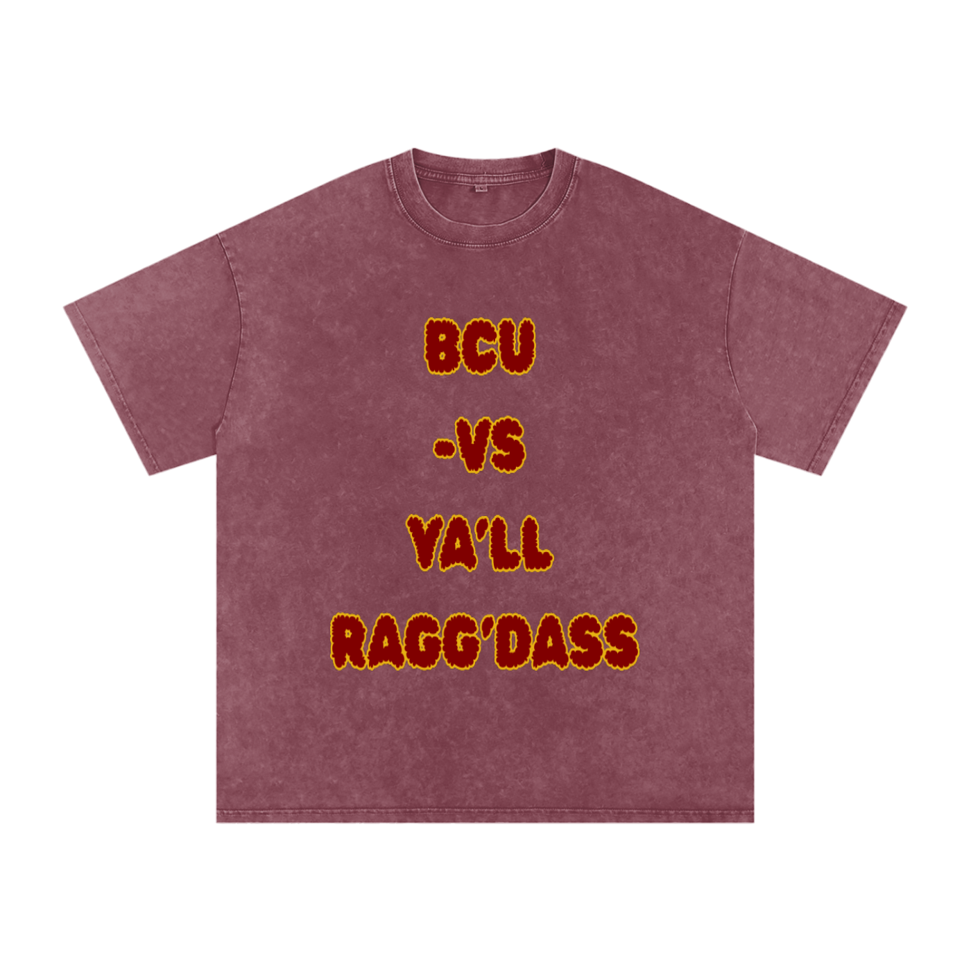 BCU Bethune Cookman University Shirt Snow Washed Oversized Cotton T-Shirt