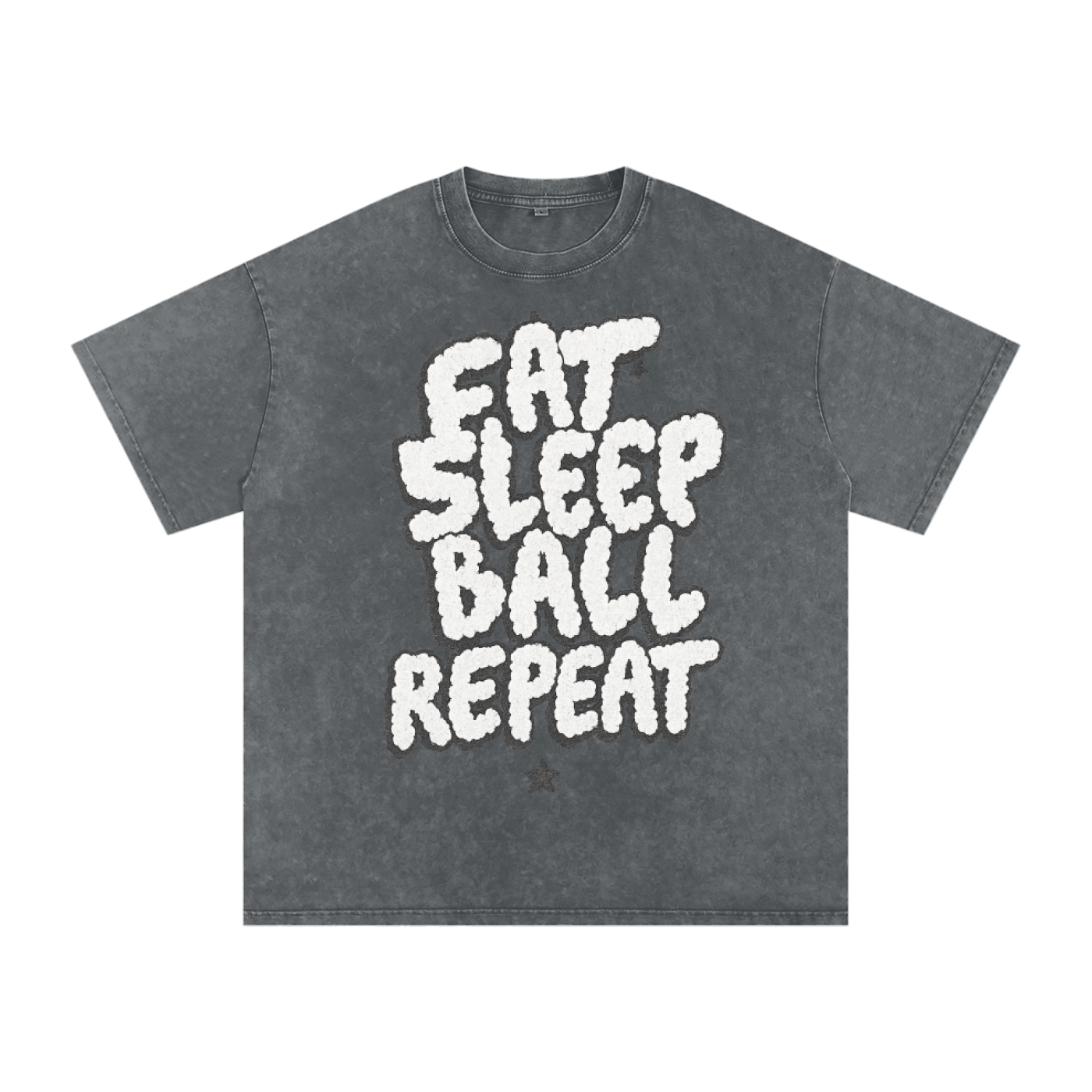 Eat Sleep Ball Repeat Acid Wash Oversize T-Shirt - Eat Sleep Ball Repeat Acid Wash Oversized T-Shirt – Unisex Streetwear Cotton Tee for Hoopers & Hustlers