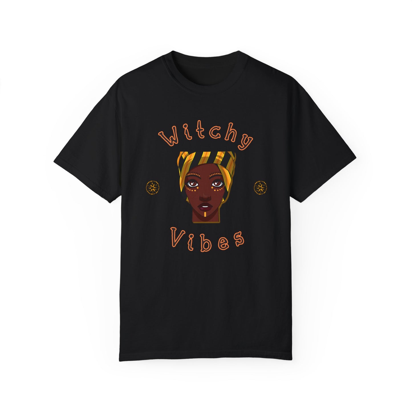 Witchy Vibes, Shaman, Halloween, Fall Shirt, Witch Shirt, Bruja Shirt, Unisex Garment-Dyed T-shirt