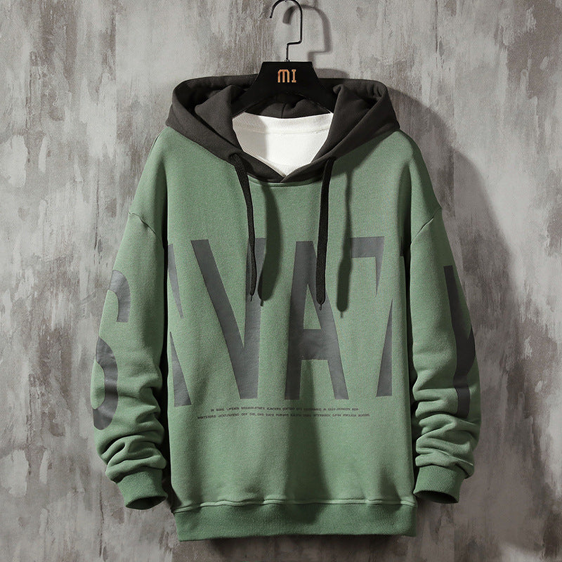 Trendy Men's Pullover Loose Hoodie Fall Fashion Brand Pullover Print Fashion Men's Coat Top