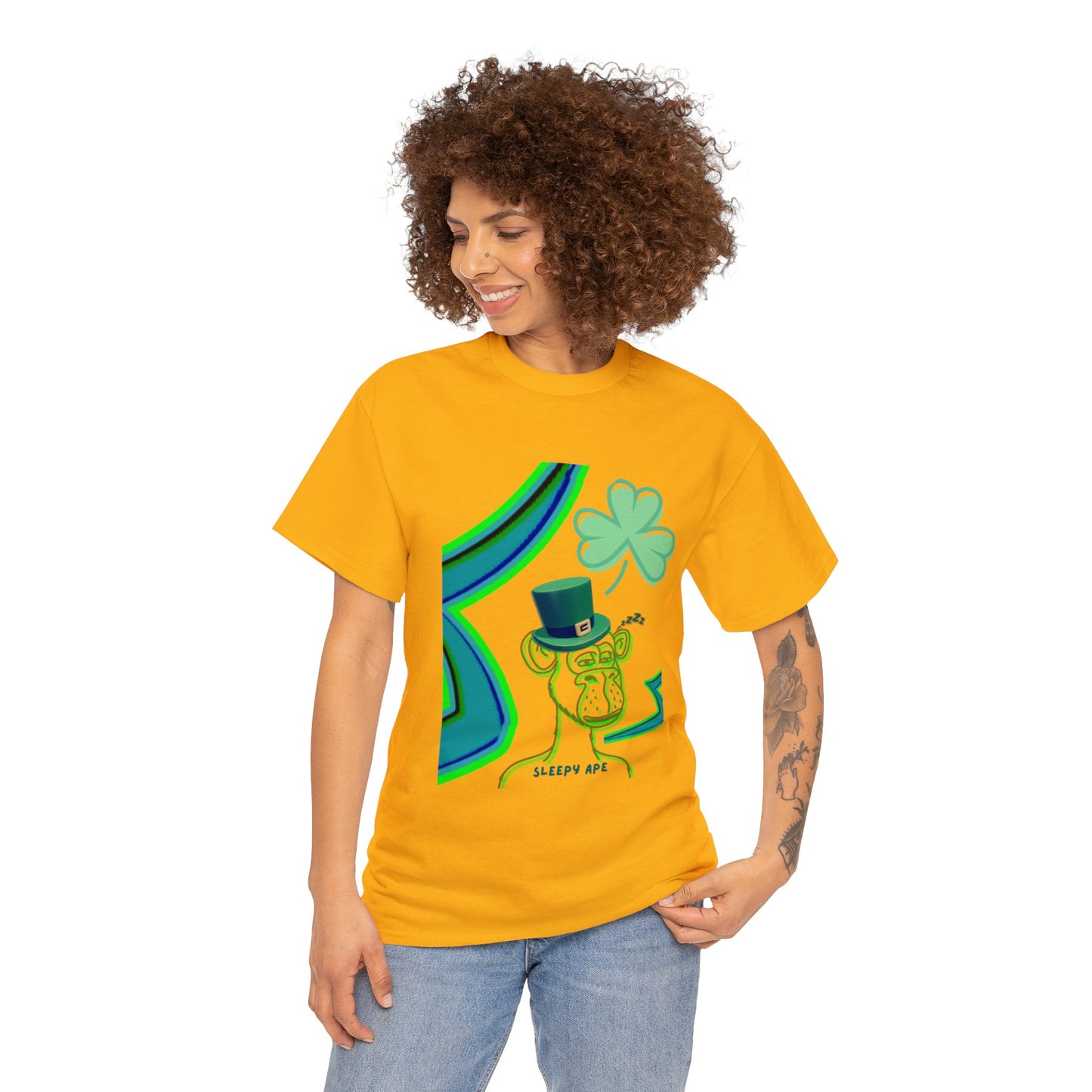 St Patrick's Sleepy Ape Shirt, St Patrick's Day Shirt, Lucky Shirt, Shirt for Spring, Gift for St Patty - St Paddy Shirt