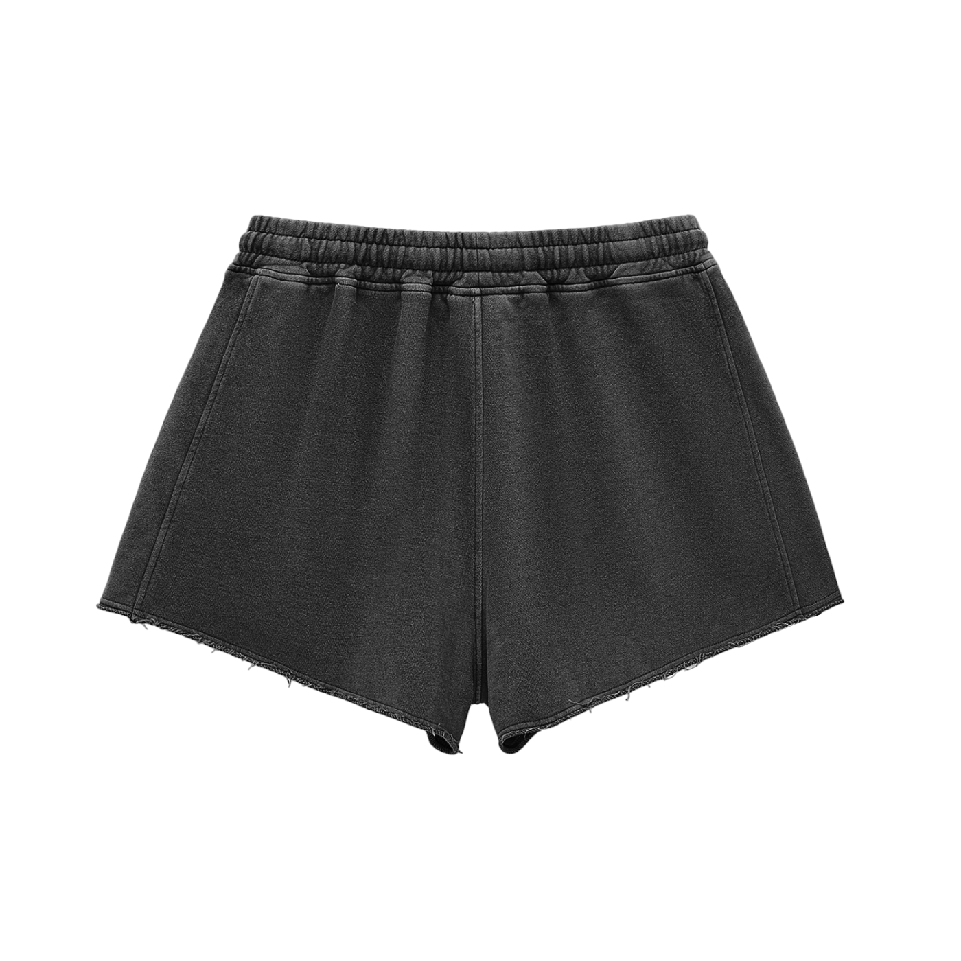 Got Melanin? Snow Washed Raw Edge Drawstring Shorts