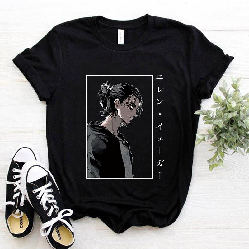 Y2k Japanese Anime Attack on Titan T Shirt | Anime Shirt | Trendy Popular Anime Shirt
