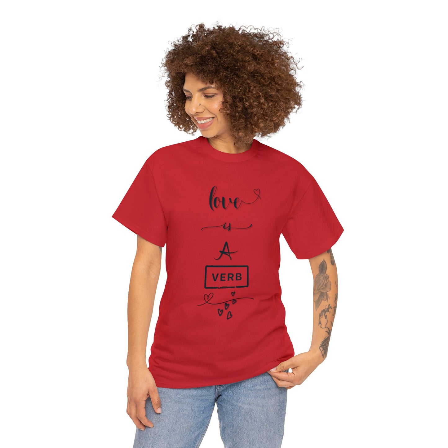 Love is a Verb Shirt, Shirt for Love, Shirt for Valentine, Gift for woman, Gift for teen - Mighty Lifestyle