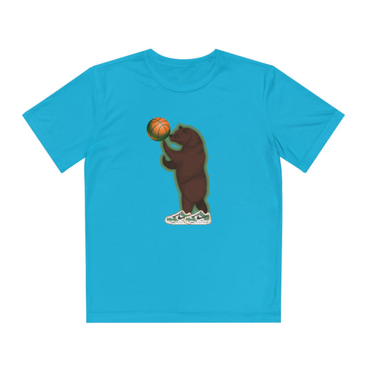 Grizzly Baller Youth Competitor Tee, Baller Shirt, Bear Baller Basketball Shirt, Best Sports Shirt, Keep Cool Shirt