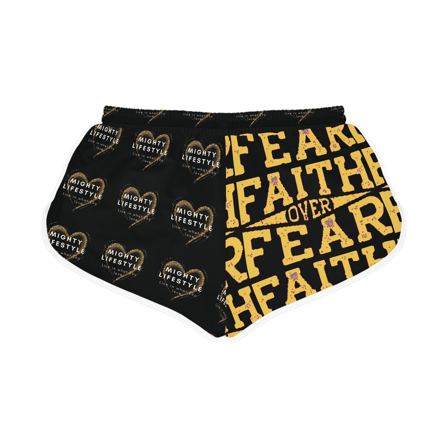 Basketball Shorts - Mighty Lifestyle Rebound Box Out Follow Through Faith Over Fear Women's Sports Shorts