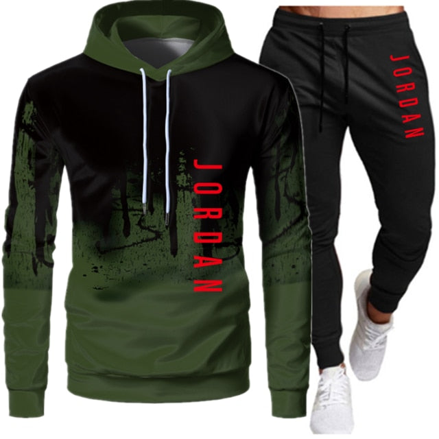 Men’s Jordan-Inspired Two-Piece Tracksuit – Autumn Winter Hooded Sweatshirt & Jogger Set, Streetwear Sportswear Outfit
Sets Tracksuit Men Autumn Winter Hooded Sweatshirt Drawstring Outfit Sportswear Two Piece Set