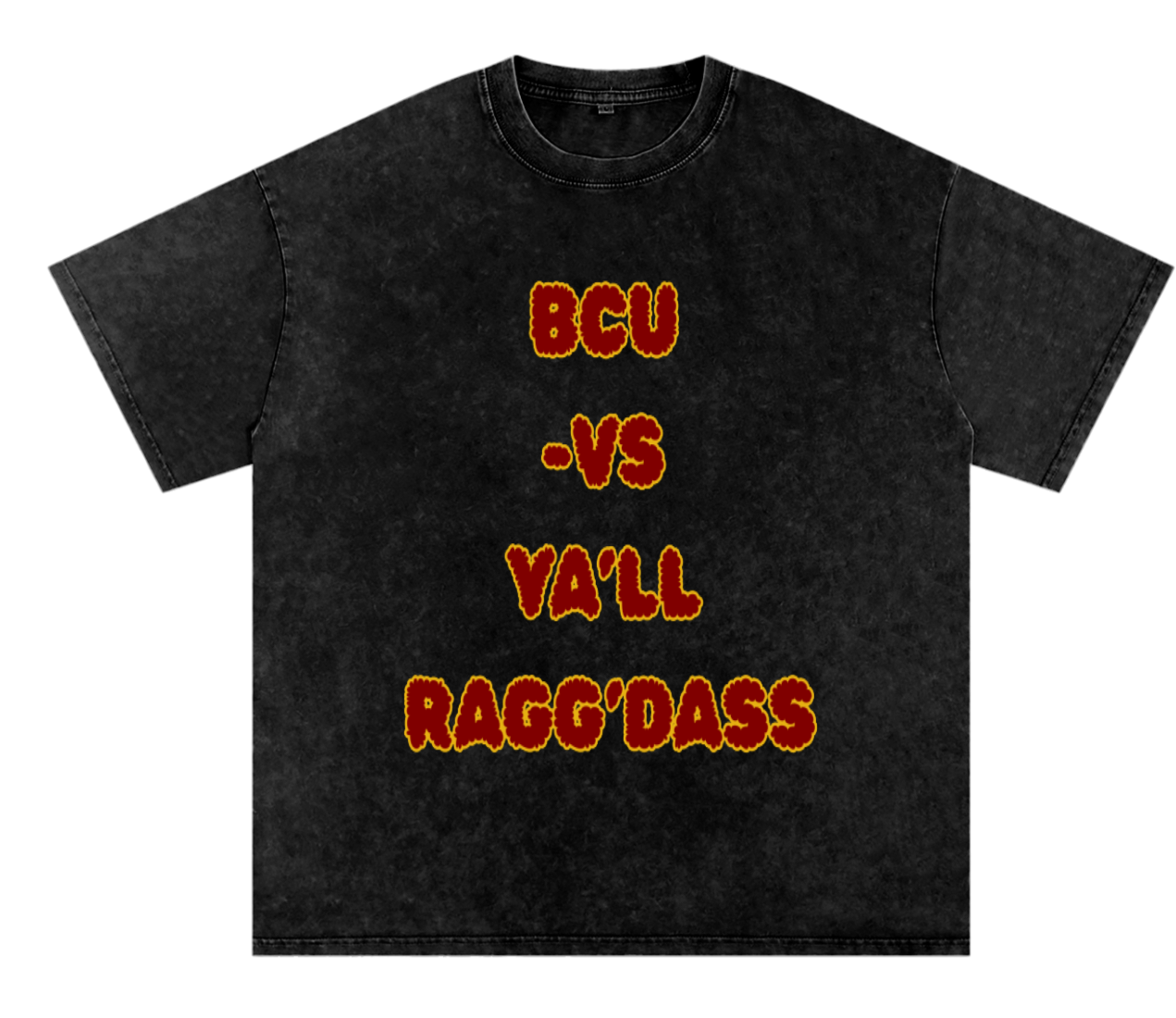 BCU Bethune Cookman University Shirt Snow Washed Oversized Cotton T-Shirt