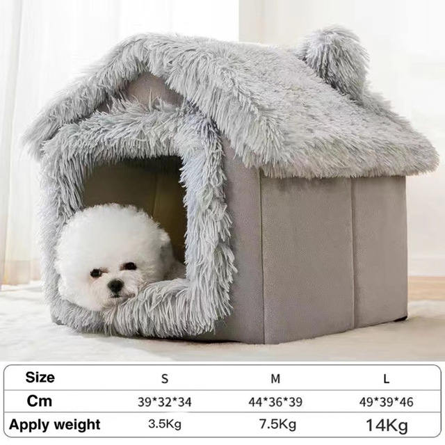 Pet Nest | Bunny Nest | Cat Dog Nest Warm in Winter All Seasons Common Small House Pet Nest Villa Online Red Nest