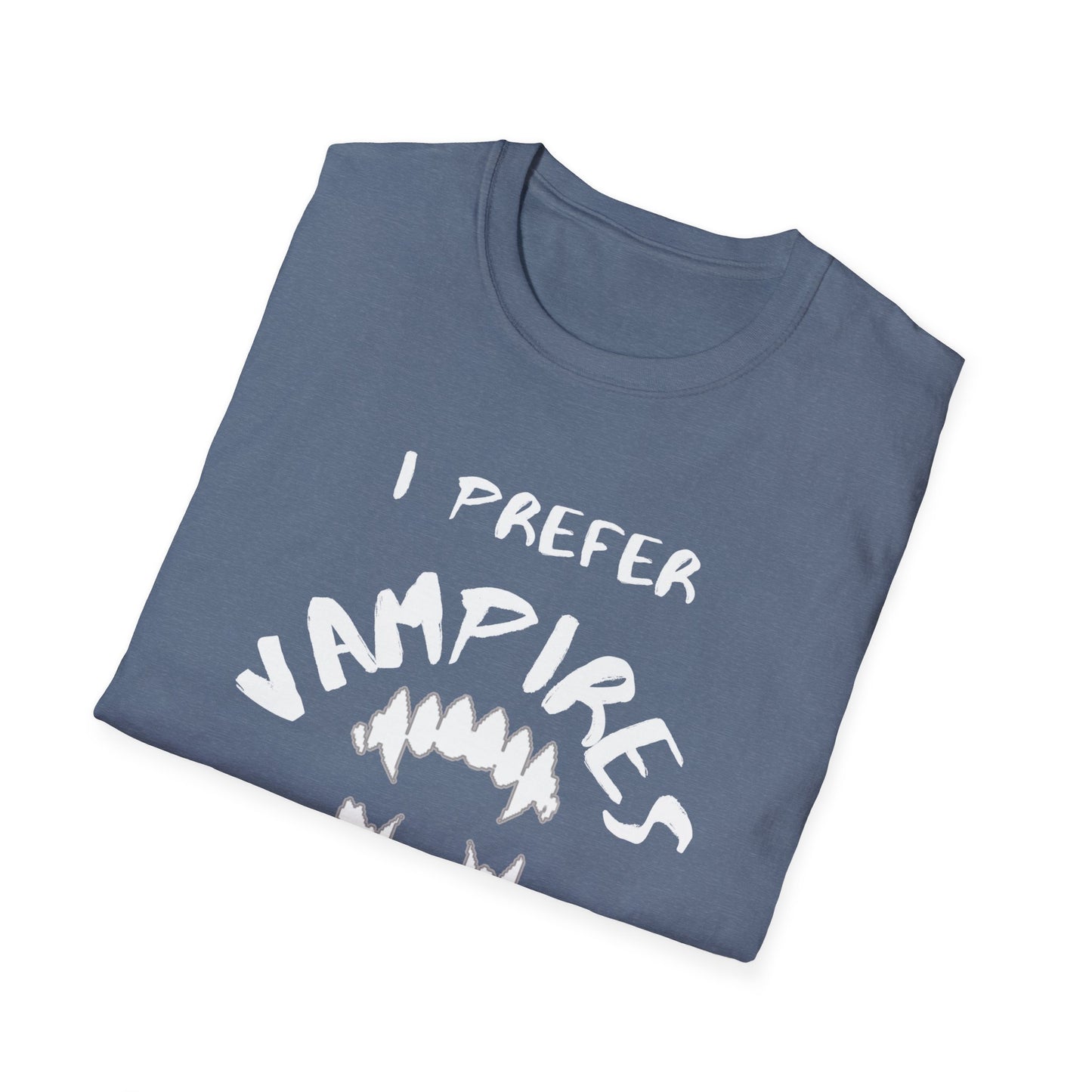 I Prefer Vampires Over Humans, Vampire Shirt, Supernatural Being Shirt, Gift for him man, Gift for her woman, Halloween Shirt - Mighty Lifestyle