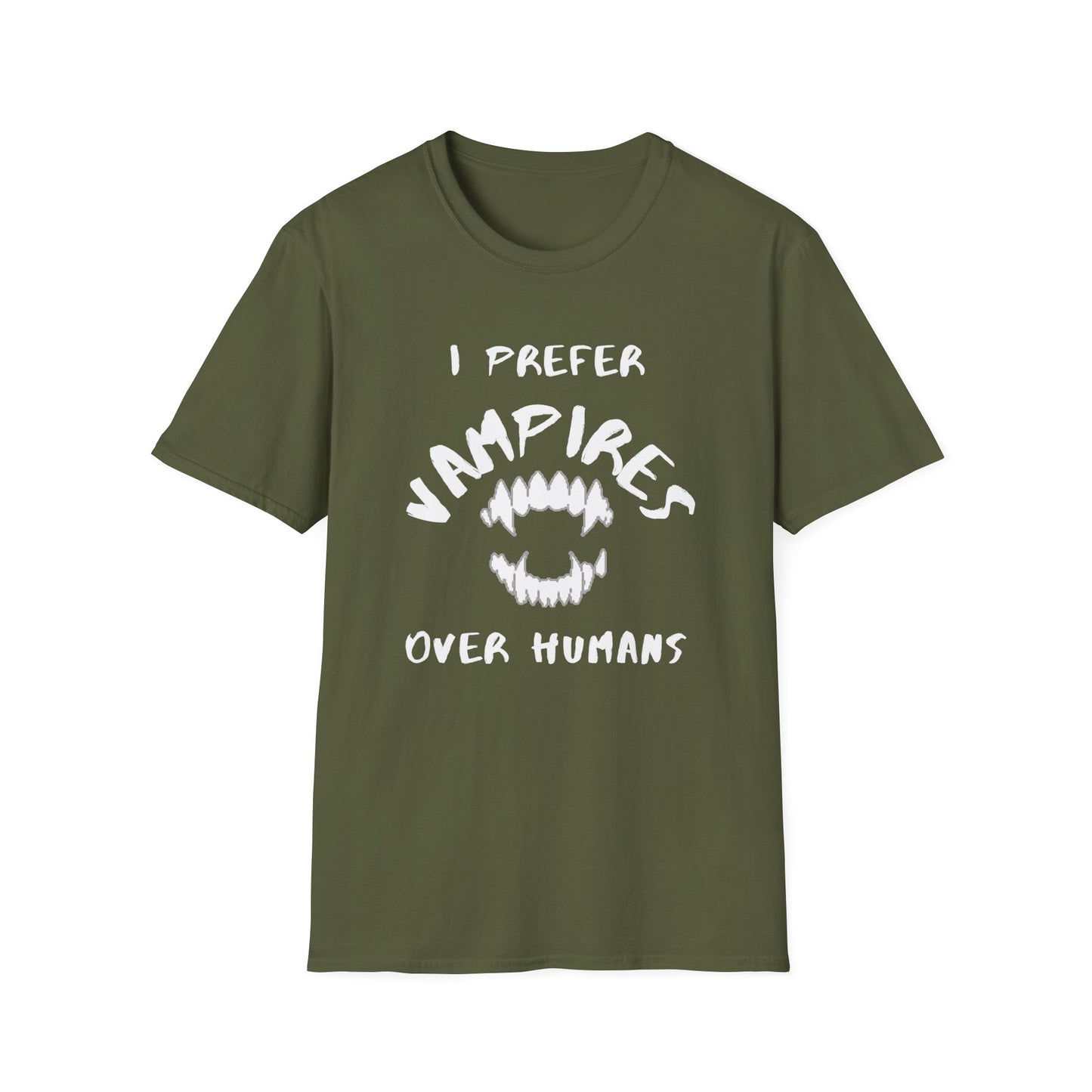 I Prefer Vampires Over Humans, Vampire Shirt, Supernatural Being Shirt, Gift for him man, Gift for her woman, Halloween Shirt - Mighty Lifestyle