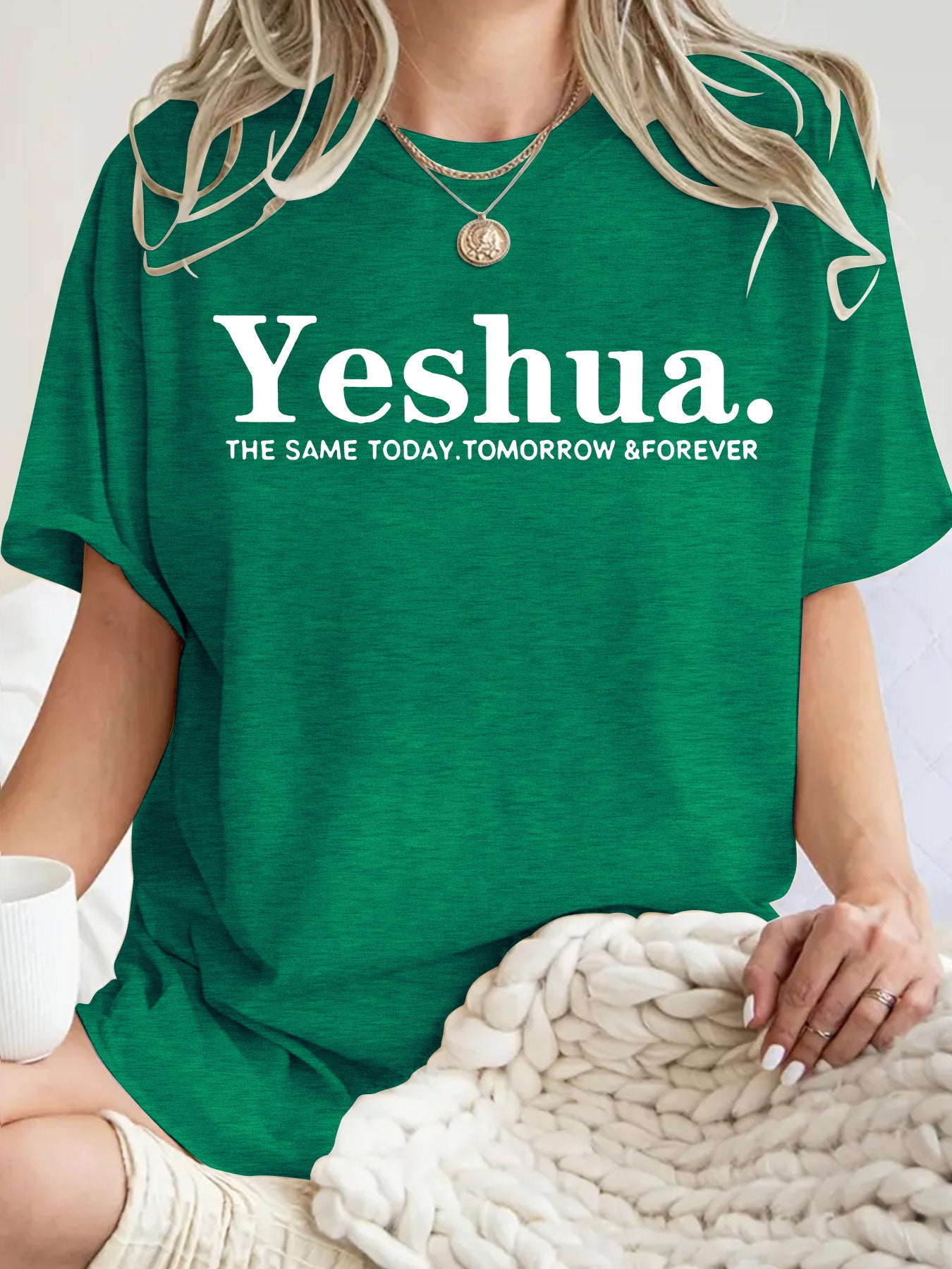 Short sleeved Yeshua print