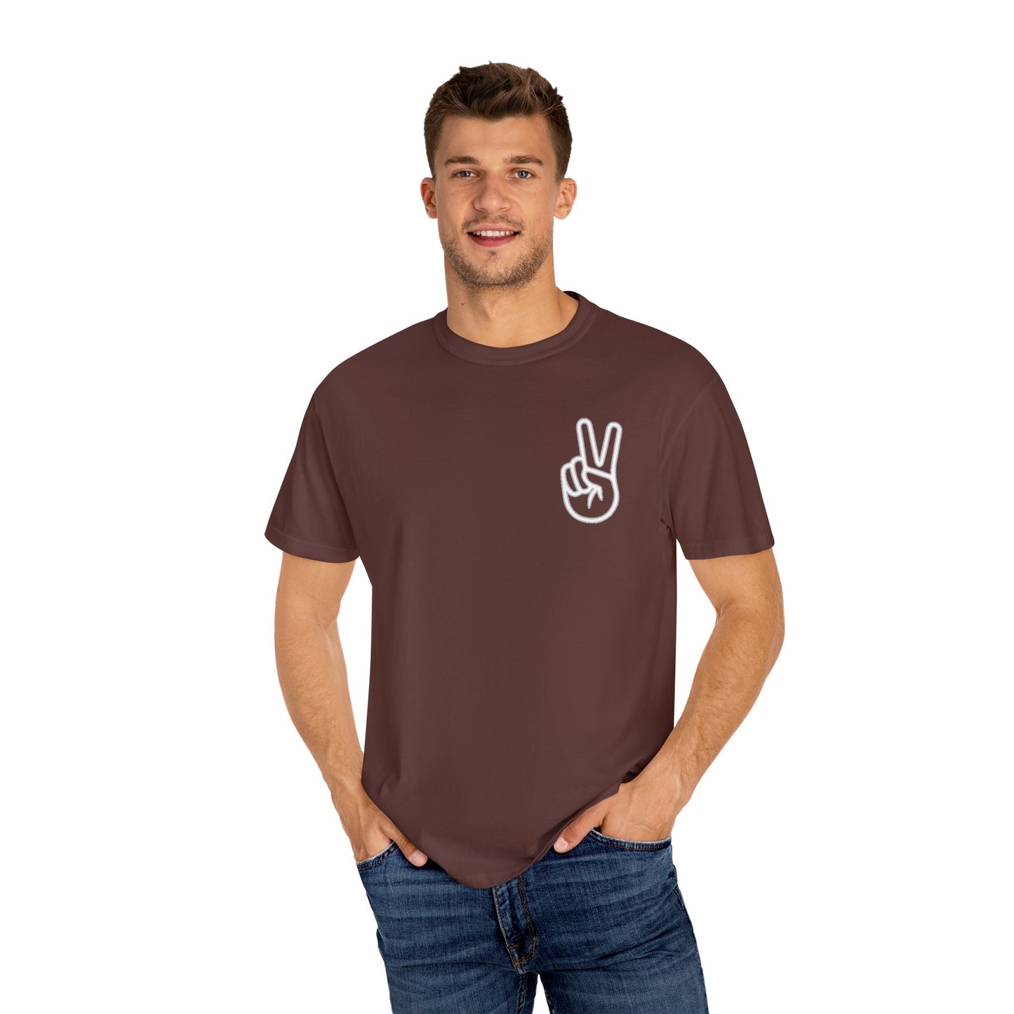 PEACE SHIRT, Comfort Color Unisex Garment-Dyed T-shirt, Soft T Shirt, Vintage Colored ,100 Cotton, Trendy Blank Shirt, Premium Quality Tee