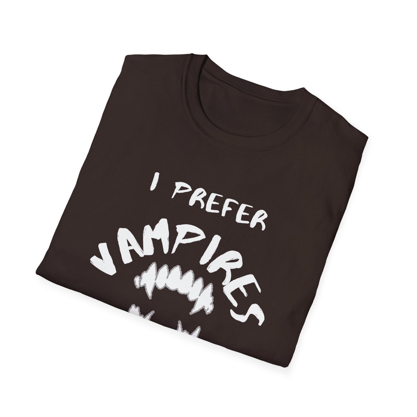 I Prefer Vampires Over Humans, Vampire Shirt, Supernatural Being Shirt, Gift for him man, Gift for her woman, Halloween Shirt - Mighty Lifestyle
