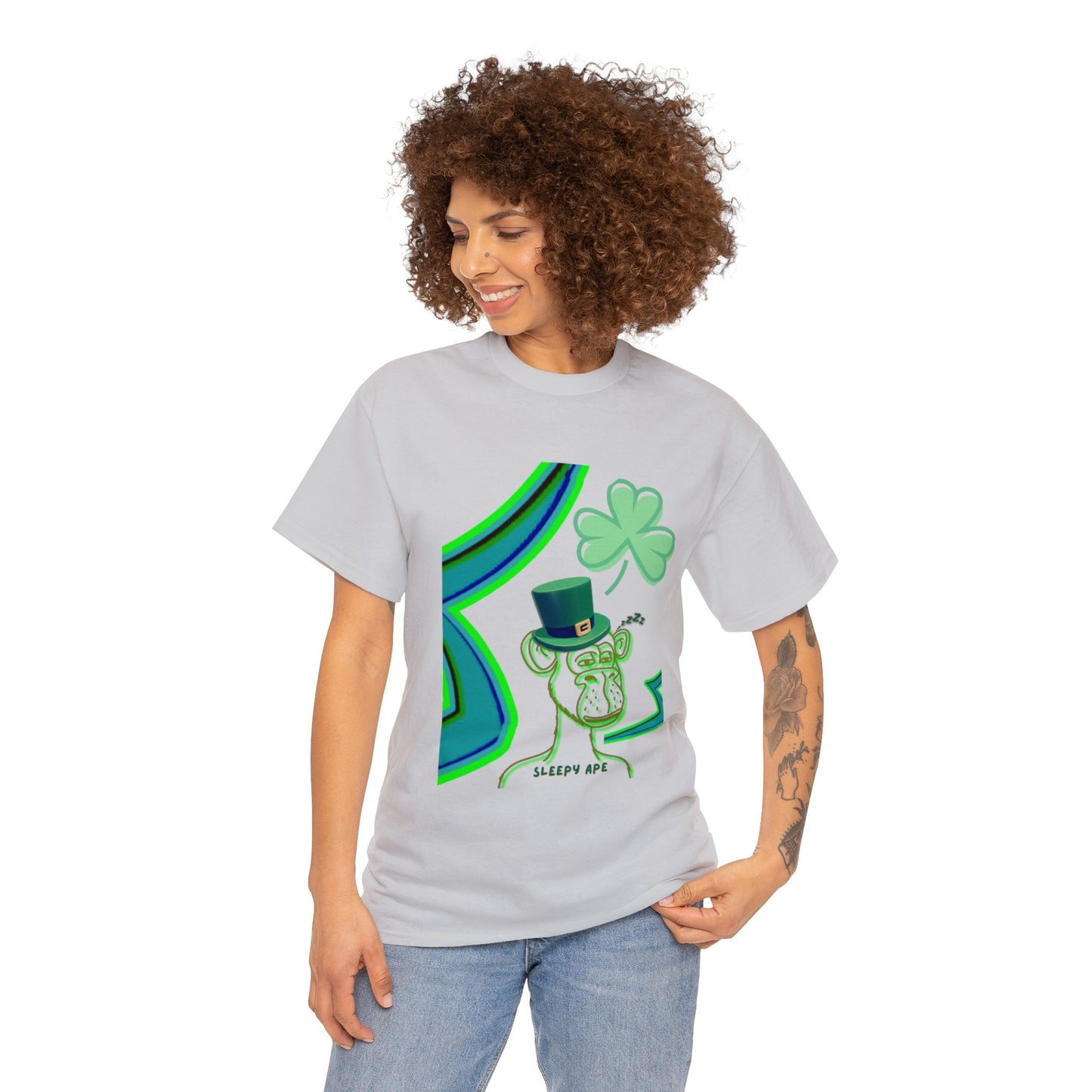 St Patrick's Sleepy Ape Shirt, St Patrick's Day Shirt, Lucky Shirt, Shirt for Spring, Gift for St Patty - St Paddy Shirt