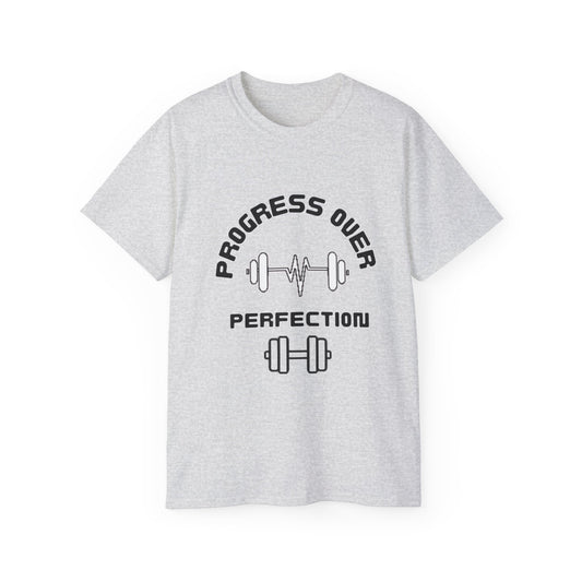 Progress over Perfection Gym Tee, Gym Shirt, Motivational Gym Tshirt, Gym Tshirt for men and women