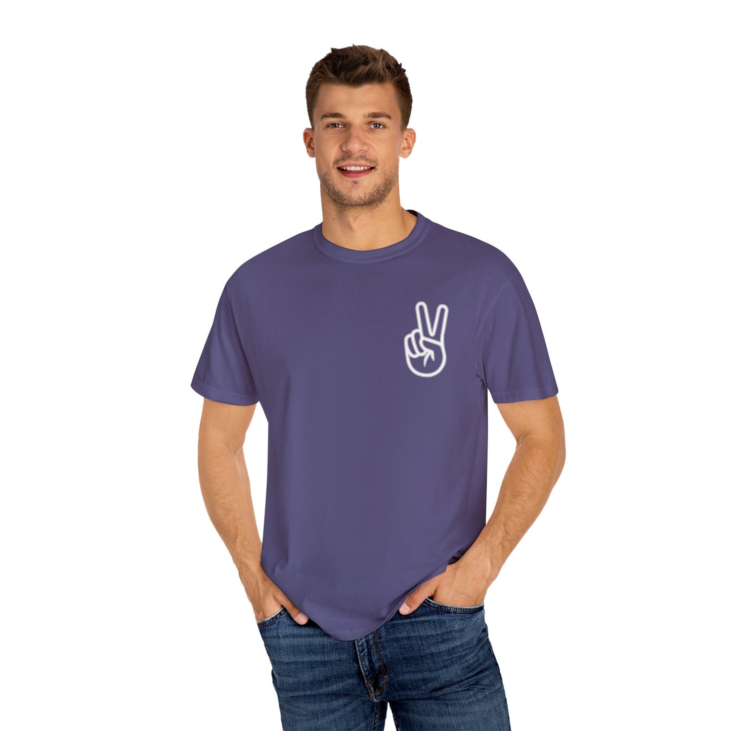 PEACE SHIRT, Comfort Color Unisex Garment-Dyed T-shirt, Soft T Shirt, Vintage Colored ,100 Cotton, Trendy Blank Shirt, Premium Quality Tee