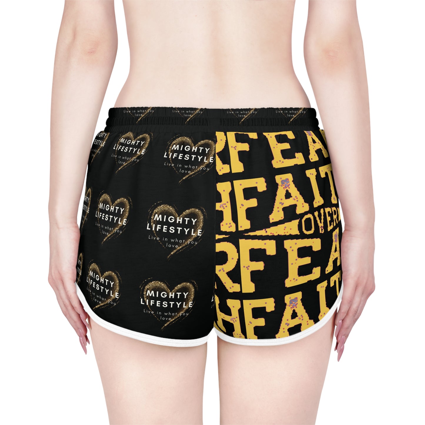 Basketball Shorts - Mighty Lifestyle Rebound Box Out Follow Through Faith Over Fear Women's Sports Shorts